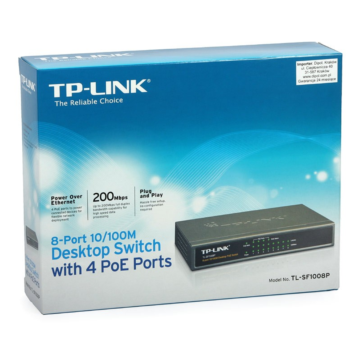 TP-Link  TL-SF1008P 8-Port  with 4 x PoE Switch